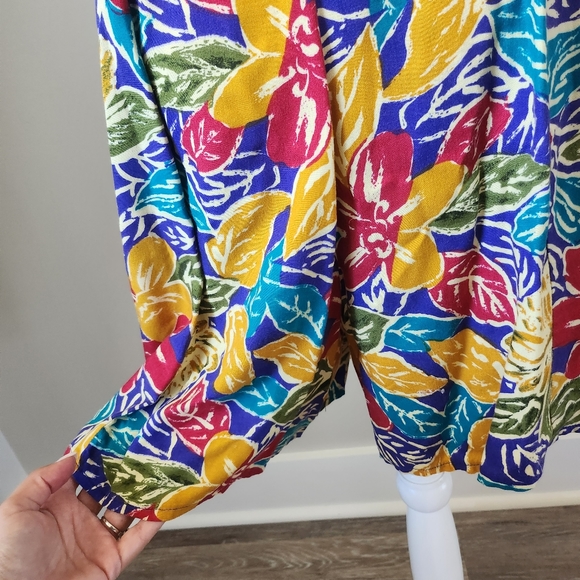 Vintage Marnie West Floral Shorts Romper - Picture 4 of 6